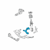 OEM 2008 Ford Mustang Lower Control Arm Diagram - 4R3Z-3078-B