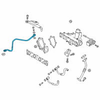 OEM 2014 Hyundai Sonata Pipe-Oil Feed Diagram - 28240-2G411