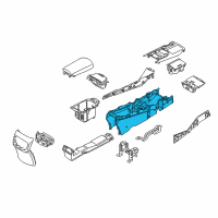 OEM Kia K900 Console Assembly-Floor Diagram - 846103T100KJL