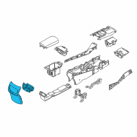 OEM 2016 Kia K900 Center Console Base Diagram - 846403T100KFR