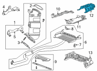 OEM 2022 Cadillac CT5 Heat Shield Diagram - 84785045