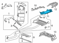 OEM 2020 Cadillac CT5 Heat Shield Diagram - 84718730