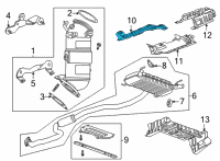 OEM 2021 Cadillac CT5 Heat Shield Diagram - 84718728