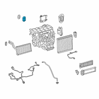 OEM Toyota RAV4 Heater Core Grommet Diagram - 87128-33020