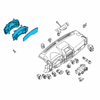 OEM Nissan Armada Instrument Cluster Diagram - 24810-ZV46D