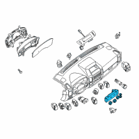 OEM 2015 Nissan Titan Control Assembly Diagram - 27500-9FM1D