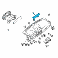 OEM Nissan Armada Meter Assembly-Temperature Diagram - 24834-7S404