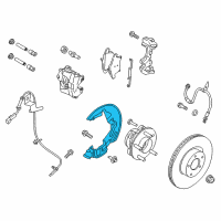 OEM Ford Fusion Splash Shield Diagram - DG9Z-2K005-B