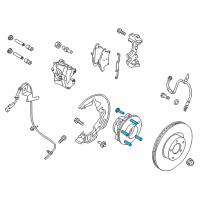 OEM 2017 Lincoln MKZ Wheel Bolt Diagram - ACPZ-1107-A