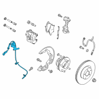 OEM Ford Fusion Front Speed Sensor Diagram - JG9Z-2C204-A