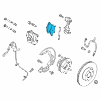 OEM 2017 Ford Fusion Front Pads Diagram - DG9Z-2001-F