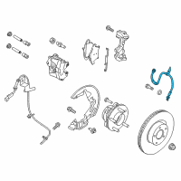 OEM 2020 Ford Police Responder Hybrid Brake Hose Diagram - DG9Z-2078-E