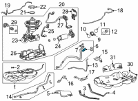Genuine Toyota Avalon Filler Pipe Holder diagram