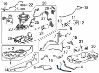 OEM Toyota Highlander Tank Strap Diagram - 77601-0E080