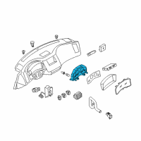 OEM Infiniti FX45 Instrument Cluster Speedometer Assembly Diagram - 24820-8Y71A