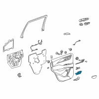 OEM 2015 Cadillac Escalade ESV Handle, Inside Diagram - 23194962