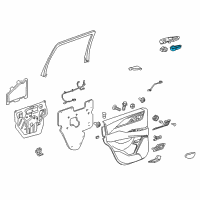 OEM 2019 Cadillac Escalade ESV Cup Holder Diagram - 23113878