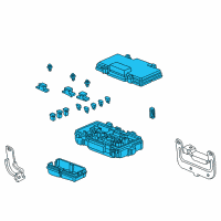 OEM 2011 Honda Element Box Assembly, Relay Diagram - 38250-SCV-A02