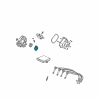 OEM 1994 Honda Accord Head, Rotor Diagram - 30103-PAA-A01