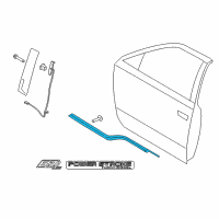 OEM 2015 Ford F-150 Belt Molding Diagram - FL3Z-1521453-E