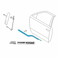 OEM 2020 Ford F-250 Super Duty Belt Molding Diagram - FL3Z-1521453-E