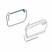 OEM 2006 Chrysler Crossfire Seal-Door Belt MOULDING Diagram - 5161452AA