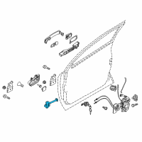 OEM Nissan Rogue Link-Door Stopper Diagram - 80430-JM70A