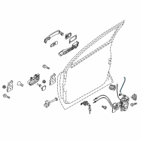 OEM Nissan Rogue Rod-Key Lock, LH Diagram - 80515-JM00A
