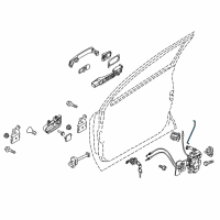 OEM 2012 Nissan Rogue Rod-Key Lock, LH Diagram - 80515-JM00A