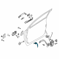 OEM Nissan Rogue Cylinder Set-Door Lock, LH Diagram - H0601-JM00A