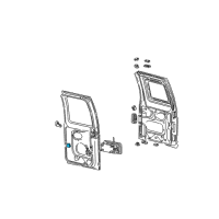 OEM 1993 Ford E-150 Econoline Handle, Inside Diagram - F2UZ-1526680-A