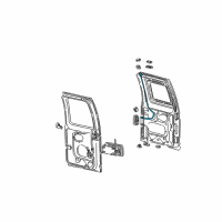 OEM Ford E-350 Econoline Club Wagon Lock Diagram - 6C2Z-1543286-AA