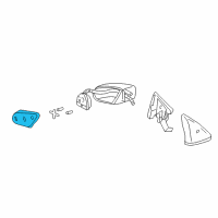 OEM 1999 Chevrolet Camaro Mirror-Outside Rear View (Reflector Glass) Diagram - 10279514