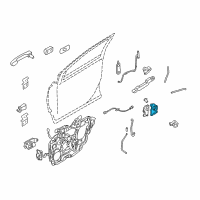 OEM Ford Freestyle Lock Assembly Diagram - 8F9Z-5421813-A