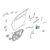 OEM 2009 Ford Explorer Sport Trac Actuator Assembly Diagram - 6L2Z-78218A43-B