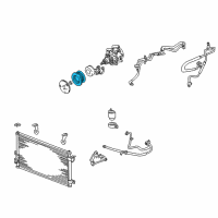 OEM 2002 Lincoln LS Pulley Diagram - YW4Z-19D784-BA