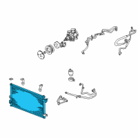 OEM 2002 Ford Thunderbird Condenser Diagram - 1W6Z-19712-AA