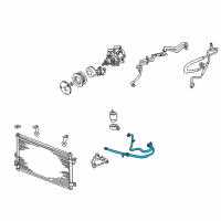 OEM Ford Thunderbird Hose & Tube Assembly Diagram - XW4Z-19D734-BA