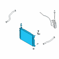 OEM 2018 Kia Stinger Radiator Assembly Diagram - 25310J5160