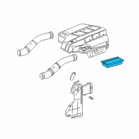 OEM 2005 Chrysler Crossfire Filter-Air Cleaner Diagram - 5135447AA
