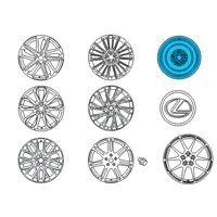 OEM 2019 Lexus RC F Wheel, Disc Diagram - 42611-30F32