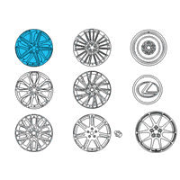 OEM Lexus RC F Wheel, Disc Diagram - 42611-24730