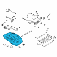 OEM Kia Optima Fuel Tank Assembly Diagram - 31150E6850