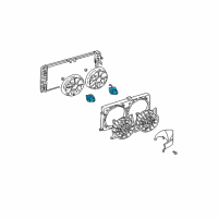 OEM Oldsmobile Fan Motor Diagram - 88986474