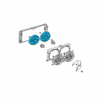 OEM 2000 Oldsmobile Alero Fan Blade Diagram - 12362564