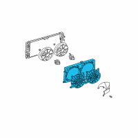 OEM Oldsmobile Fan Shroud Diagram - 88986470