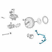 OEM Buick Cascada Vacuum Hose Diagram - 13345614