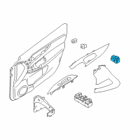 OEM 2017 Nissan Rogue Switch Assy-Mirror Control Diagram - 25570-3VA1A