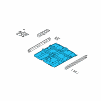 OEM 2014 Nissan Murano Floor-Front Diagram - G4300-1AAMA