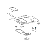OEM Toyota RAV4 Sunvisor Holder Diagram - 74348-42010-A0